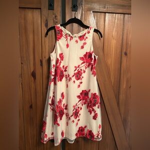 NWOT Embroidered lined Sleeveless Dress